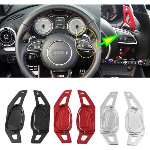 For 2016 Audi A5 S5 SQ5 Car Steering Wheel Shift Paddle Aluminum Auto DSG Direct Shift Gear Shifter Extension