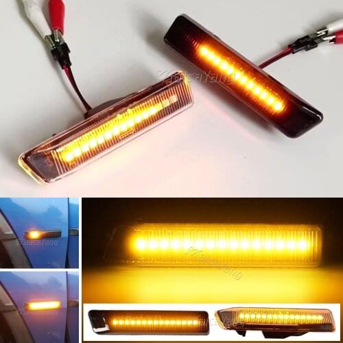 2pcs Dynamic LED Side Marker Lights Flowing Turn Signal Light 12V Panel Lamp Blinker for BMW X5 E53 00-06 M3 3 SERIES E36 97-98