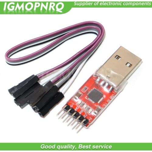 1set USB 2.0 to TTL UART 5PIN Module Serial Converter CP2102 STC PRGMR Free Cable EM88