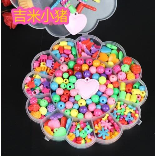 400pcs Diy Acrylic Beads Toys For Children Handmade DIY Bracelet Necklace Toddler Educational kid Toy Gift Free Shipping Puzzle