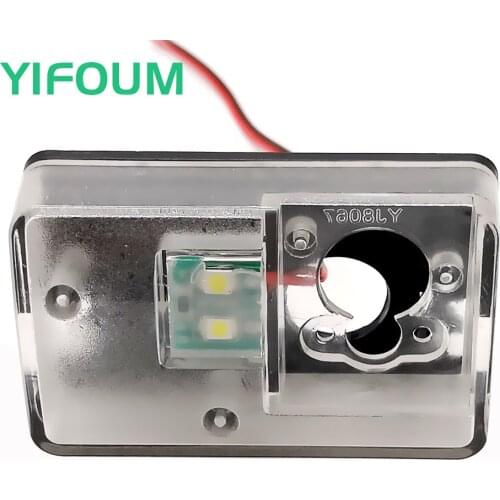 YIFOUM Car Rear View Camera Bracket License Plate Light Housing For Peugeot 206 207 306 307 308 406 407 5008/Citroen C3 C4 C5 C6