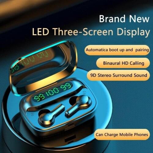 50% Off R3 Earphone Bluetooth 5.0 In-ear Rechargeable Wireless Earpieces for Phone