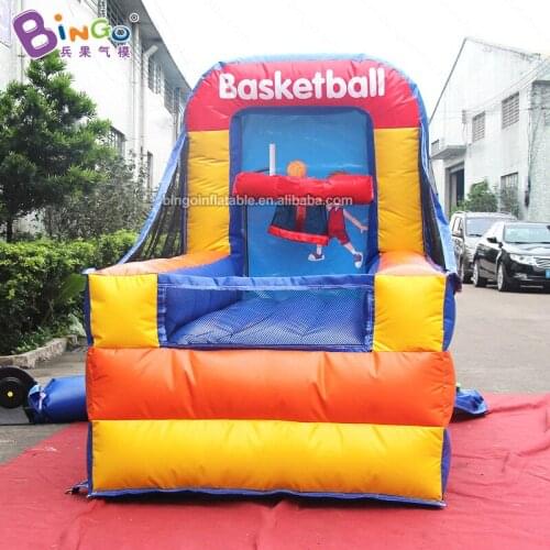 Factory Price 2.5x1.3x2m inflatable basketball game / PVC material basketball inflated trowing ball toy Carnival activity