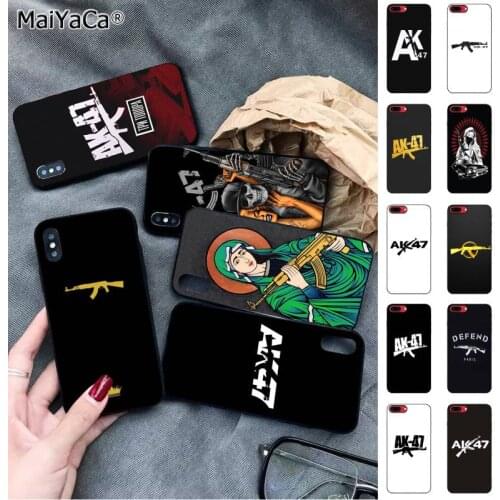 MaiYaCa AK47 Gun Coque Phone Case for iphone 12 pro max SE 2020 11 pro XS MAX 8 7 6 6S Plus X 5 5S SE XR case
