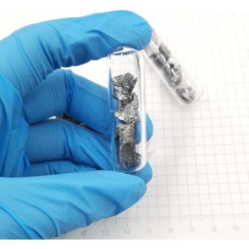 10g Pure Gadolinium 99.9% Rare Earth Gd Metal Element Glass Sealled