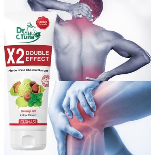 Dr C Tuna Double Effect Horsechestnut Balsam Massage Relief Anti Wrinkle Neck Back Waist Pain Relief Migraine Relief Mousturizer