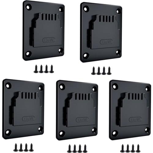 HOT-5 Packs Tool Mount for Dewalt 20V Drill, Tool Holder,Hanger,Power Tool Accessories (Black,Lot of 5)