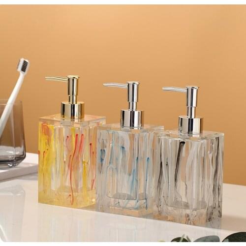 European Resin Bathroom Hand Soap Bottle Shower Gel Shampoo Emulsion Hydraulic Fluid Bottle Model Room Home Decoration