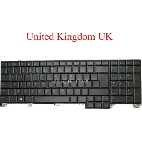 Laptop FR GR LA UK Keyboard For DELL For Alienware 17 R5 P31E French Germany Latin United Kingdom 07XWCG 0WDMJ8 07MW0R backlit