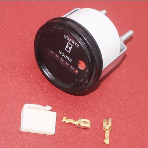 1PC Round Mechanical Hourmeter DC 12 36V Hour Meter Counter Timer Auto Car Boat Generator Diesel Gasolin Petrol Engine