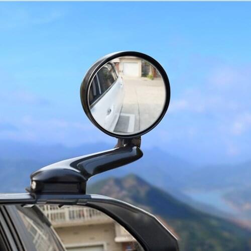 LEEPEE 360 Rotation Adjustable for Car Vehicle Side Blindspot Blind Spot Clear View Auxiliary Rearview Car Front view mirror