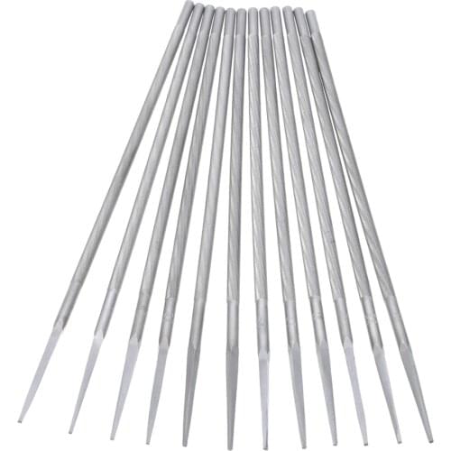 12Pcs 5.2mm High Carbon Steel Chainsaw Files Sharpener 3/8 Inch Saw Chain Files For Woodworking Hand Tools
