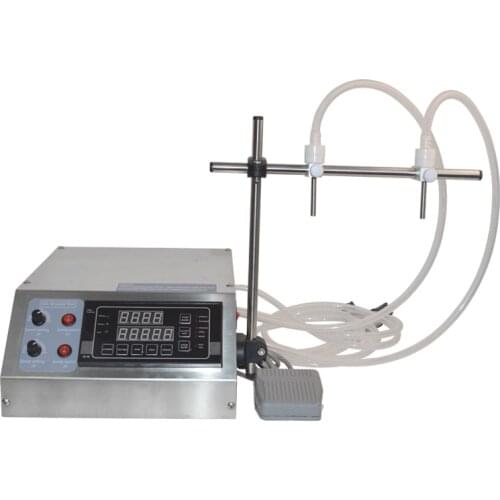 New Gear Pump Liquid Filling Machine (3-4000 ml) For Perfume Sauce Milk Desktop Double Head Liquid Filling Machine 220V 1PC