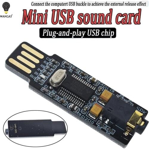WAVGAT Mini PCM2704 USB Audio Sound Card DAC Decoder Board Free Drive for PC laptop
