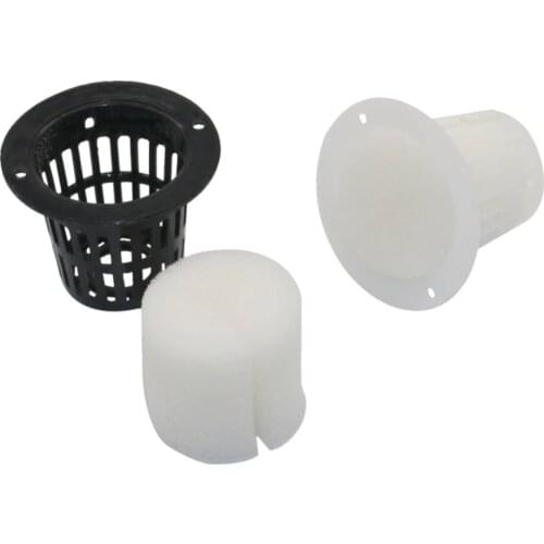 Soilless Hydroponic Nursery Pots Soilless Cultivation Clone Nursery Sponge Vegetables Flower Seed Plant Growth Net Basket 10 Pcs