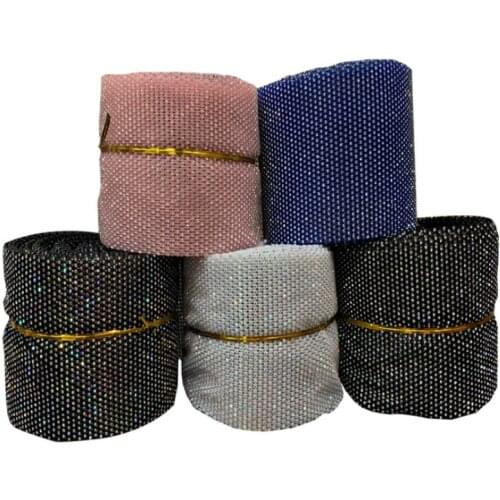 10yards glass Rhinestone Mesh Trimming rhinestones blanket Strass cup Chain for DIY Party Decor Cake Ribbon Wedding accessories