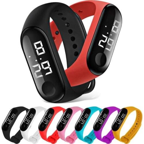 M3 LED Waterproof Electronic Watches Sports Luminous Sensor Fashion Men Women Watch Swiming Running Touch-Screen LED Watch