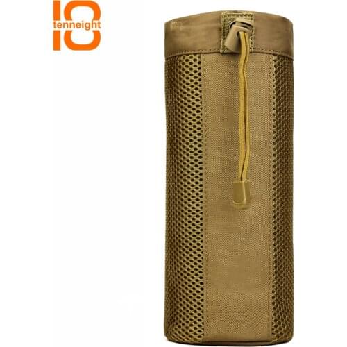 TENNEIGHT Tactical Water Bottle bag MOLLE System Kettle Pouch sports Hiking Camping riding Water Bottle Bag Military Water bag