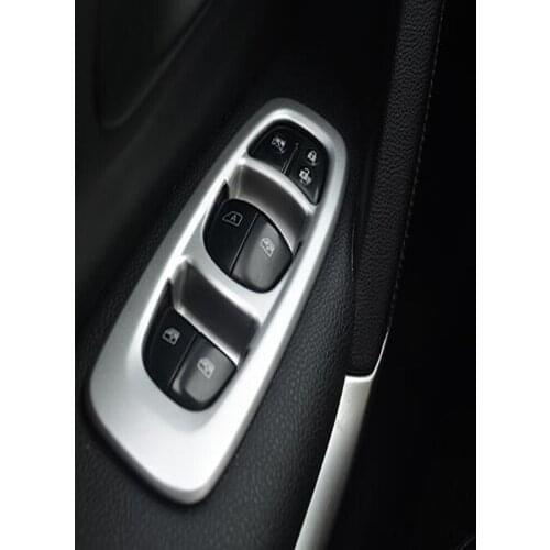 For Renault Kadjar 2016 2017 2018 2019 Inner Door Armrest Window Lift Switch Button Cover Trim Interior Accessories LHD