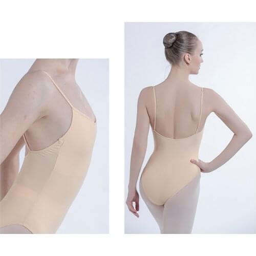 Women Professional Flesh-colored Ballet Exercise Body Suits Teacher Rhythmic Gymnastics Pole Dance Clothes