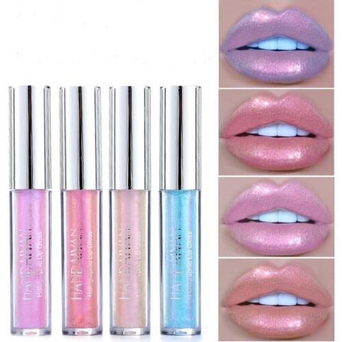 Liquid Crystal Glow Lip Gloss Laser Holographic Lip Tattoo Lipstick Makeup Jelly Pigment Glitter Lip Gloss помада