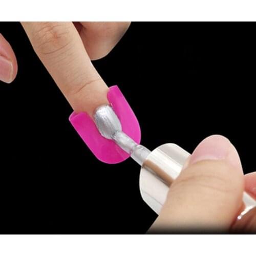 1 Box 10 Sizes Nail Shape Protector Varnish Shield Finger Cover Spill-Proof French Stickers Plastic Manicure Nail Art Tools