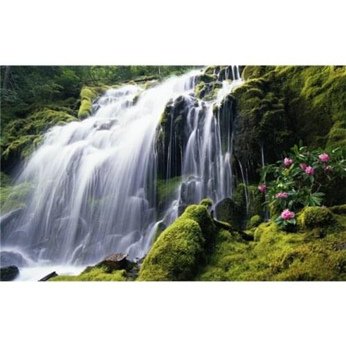 Diamond Embroidery, Flower & waterfall Picture rhinestone, Embroidery Crystal Diamond Mosaic, 3D Diamond Painting kit A7247R