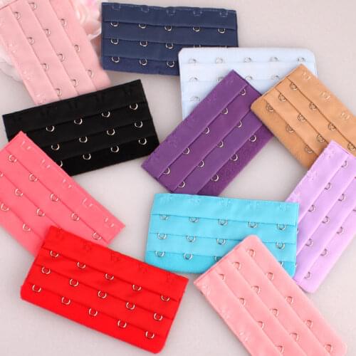 Buckle intimate underwear accessories adjustment bra extended bra extender 5 hooks clasp bra extension hook and eye tape women