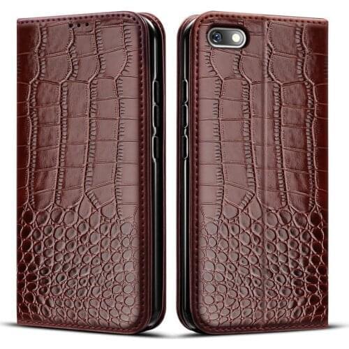 Case For Huawei Y5 2018 Case For Huawei Y5 Lite 2018 / Y5 Prime 2018 Case Crocodile texture leather flip cover