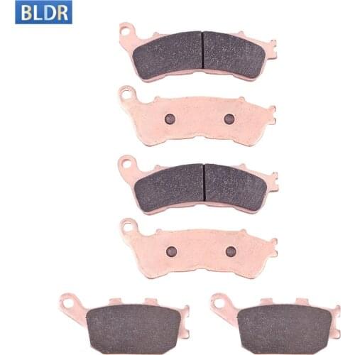 Long Life Front Rear Brake Pads For Honda XL700 XL700V Transalp 3piston front caliper front rear wheels XL 700 CBF1000 CBF 1000