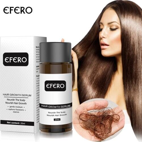 EFERO Hair Growth Essence Preventing Hair Loss Product Hair Care Dense Hair Fast Restoration Growth Serum Beard Essential Oil