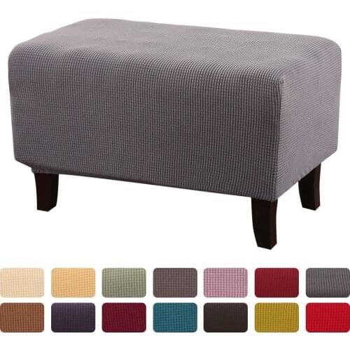 Polar Fleece Sofa Pedal Cover Slipcover Stretch High Elastic Polyester Footrest Cover Footstool Elastic Protector S/M/L