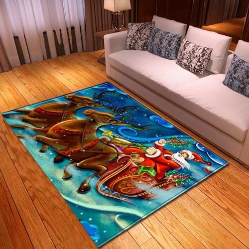 Hot Sale Christmas Soft Carpets For Living Room Non-slip Antifouling Mat/Rug Modern Factory Supply Bedroom Parlor Direct Persian