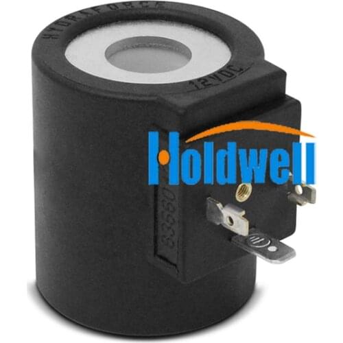 Holdwell 12V 08 Size Solenoid Coil 6306012 3 Prong DIN Connector for HydraForce Models