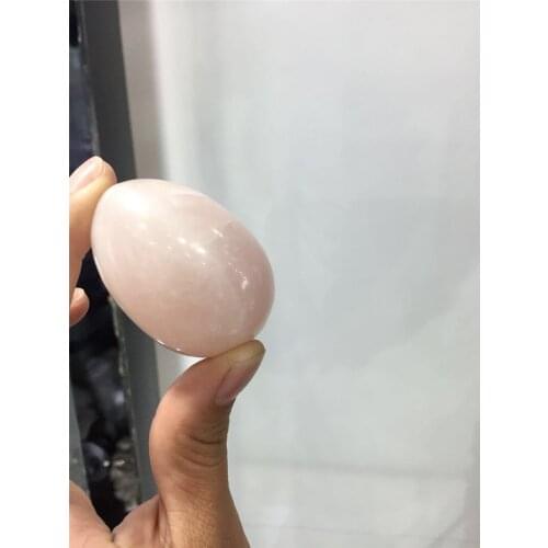 New arrivals natural rose quartz crystal yoni egg reiki healing gemstone crystal egg wholesale for women
