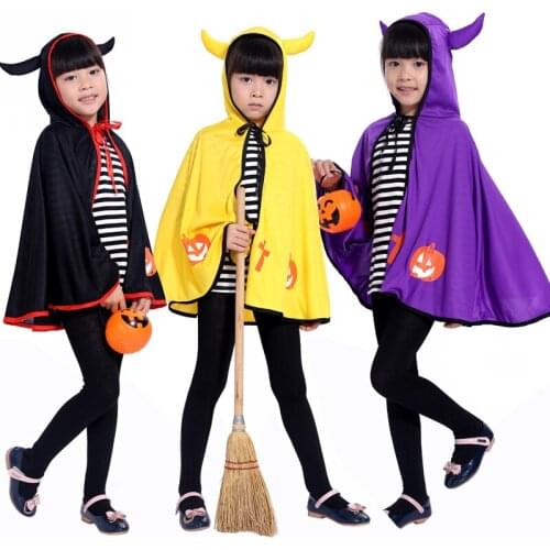 New promotional Halloween Masquerade role-playing little devil horns cloak cute boys and girls costumes Halloween costume