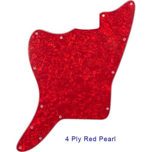 Pleroo Blank Guitar Pickguards With Fixed Screw Holes For Left Handed US Jazzmaster Guitar Replacement Guitar Scratch Plate