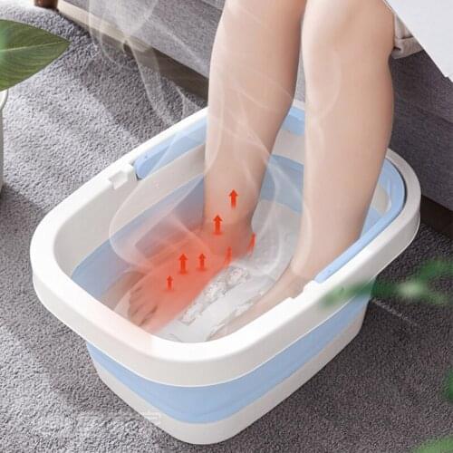 Folding Foot Bath Bucket Bathroom Plastic & Portable Basins Household Foldable Massage Home Portable Mop Bucket