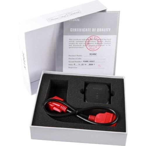 X-100 C for iOS and Android Auto Key Programmer for Ford, Mazda, Peugeot and Citroen