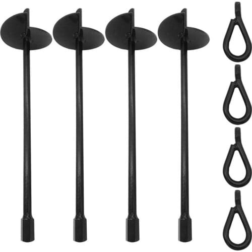 1Pc/4Pcs Ground Anchor Fixer Steel Easy To Use Fixed Stakes For Outdoor Camping Fence Or Securing Tents, Canopies, Shelters