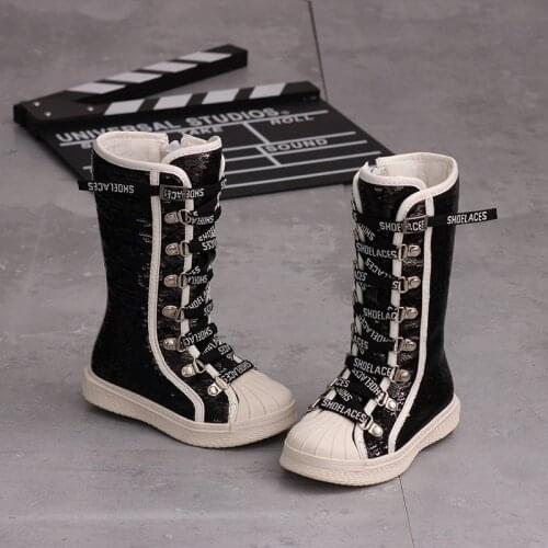 2019 Winter New Girls Fashion Princess Party Boots Childrens Casual Martin Boots Plus Velvet Warm Baby Snow Boots