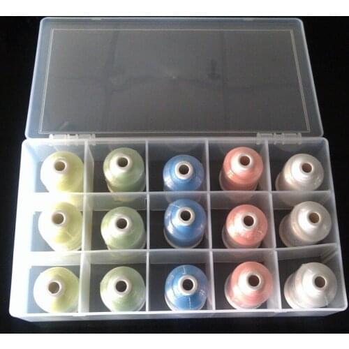 15 Spools Of Glow In The Dark Thrminous Thread For Knit Embroidery With Beautiful Box *Best Deal Free Shippingead Lu