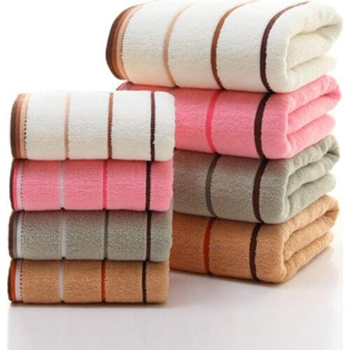 2pcs Cotton Bath Towel Set for Bathroom Hand Face Towels for Adult Brown Grey Terry Washcloth Travel Sport Towel Hand Towel
