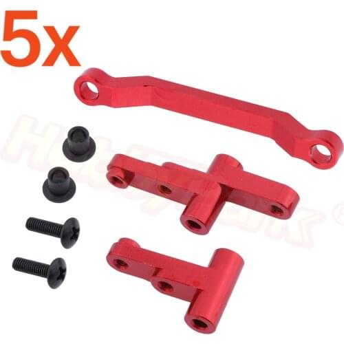 5 Sets/Lot Aluminum Front Servo Saver For RC 1:10 Electric E10XT E10XTL E10MT E10MTL E10XB E10XBL Upgrade Parts 31015