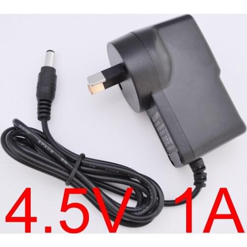 50PCS High quality 4.5V 1A AC 100V-240V Converter Switching power adapter DC 1000mA Supply AU Plug DC 5.5mm x 2.1mm