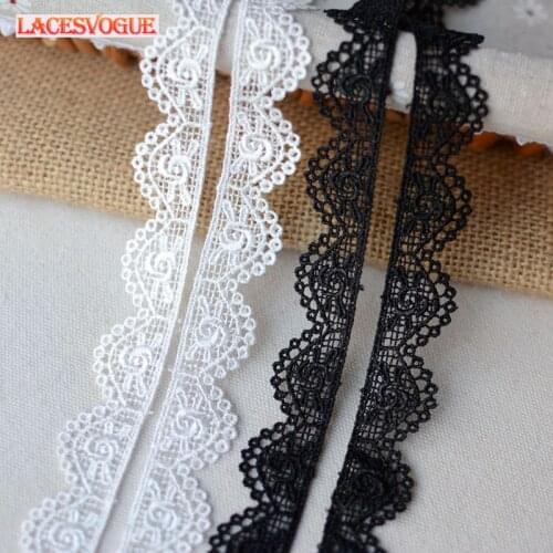 14yards 2cm Embroidery lace ribbon Necklace material DIY patchwork Dress edge Garment needlework sewing accessories 578