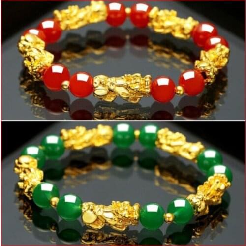 Pixiu Bracelet Chinese Good Lucky Charm Feng Shui Pi Yao Wealth Good Luck Bracelets Jewelry Lucky Bracelets Drop Shipping A