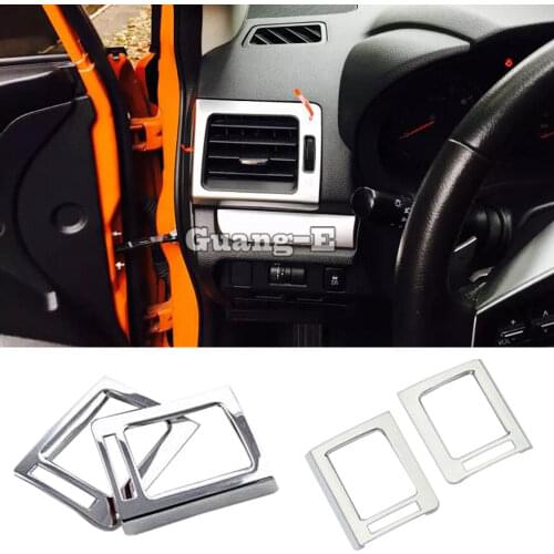 For Subaru Forester 2013 2014 2015 2016 2017 2018 Car ABS Chrome Air Conditioning Outlet Vent Styling Garnish Cover Frame Trim