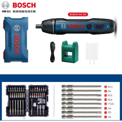 Bosch Electric Screwdriver Rechargeable Automatic Screwdriver Hand Drill Bosch Go Go2 Multi-function Electric Batch Tools Sets