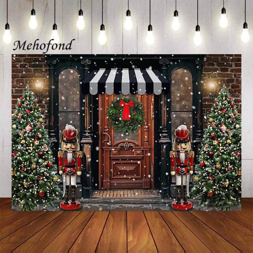 Mehofond Christmas Snowflake Photography Background Toy Store Kids Portrait Family Holiday Party Backdrop Photo Studio Props
